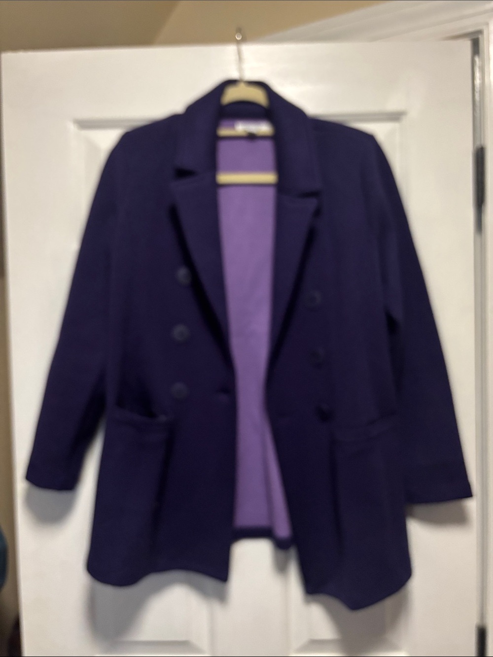 Chico's Double-Blazer in Deep Purple